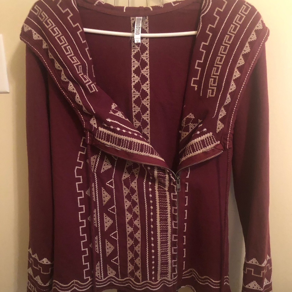 Monoreno embroidered hooded light medium Jacket